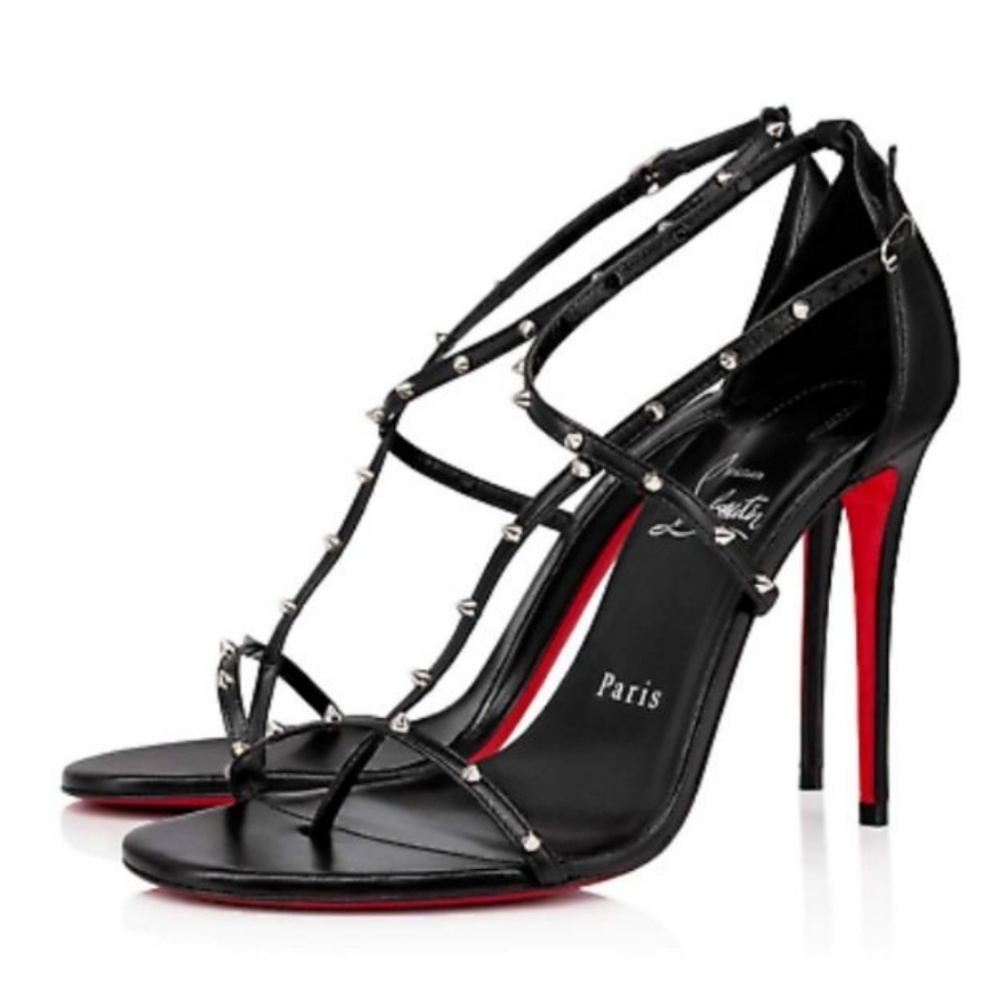 Christian Louboutin Riojana Spiked Strappy Heels sz 40.5